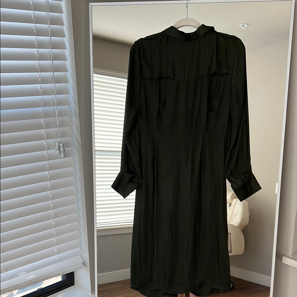 Steve Madden green Long Sleeve Shirt Dress - Picture 7 of 7